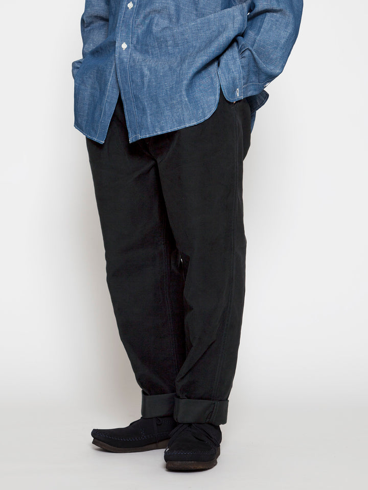 CP026・2T Desert Slacks / Cotton Moleskin - Black