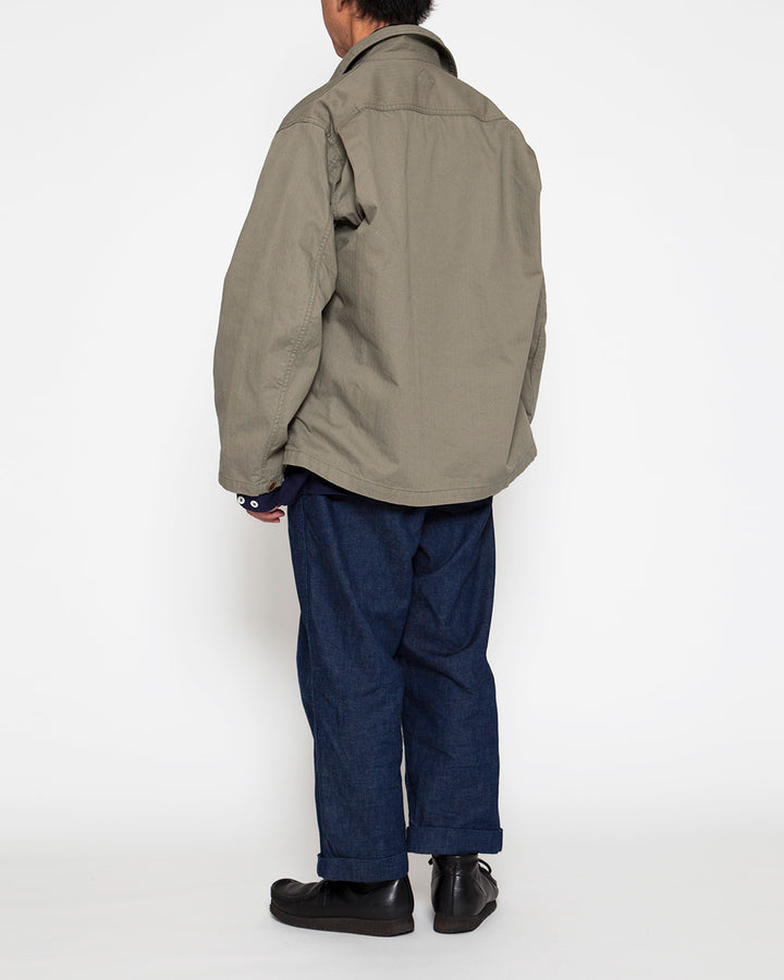 CS022・Navy Utility Jac Shirt / Olive Green