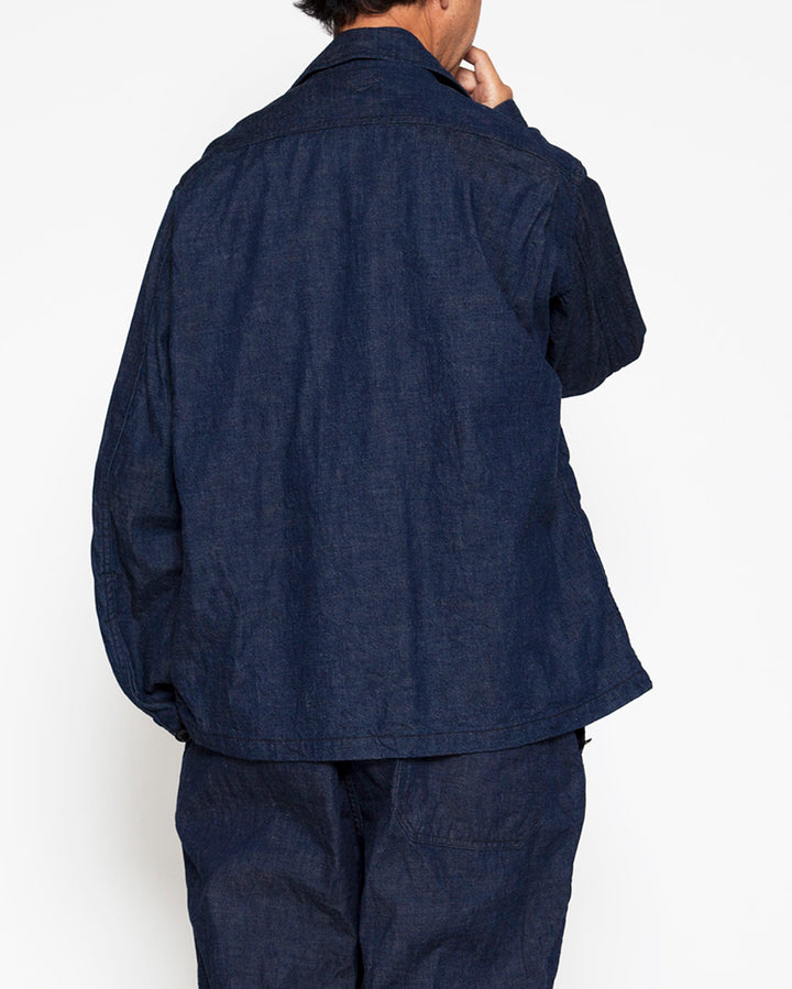 CS022・Navy Utility Jac Shirt / Indigo Denim