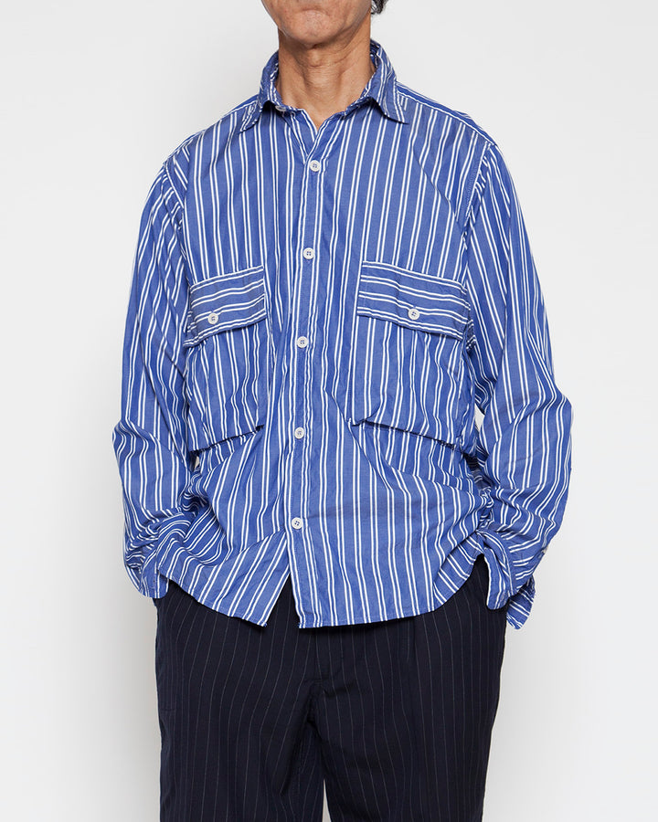 CS081・Hunter Hiker Jac Shirt / Blue × White