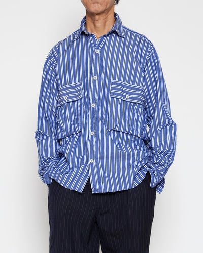 THE CORONA UTILITY・Hunter Hiker Jac Shirt / Blue × White