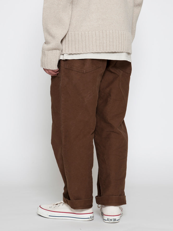 FP001・"UTILITY SLACKS" / Cotton Moleskin - Brown
