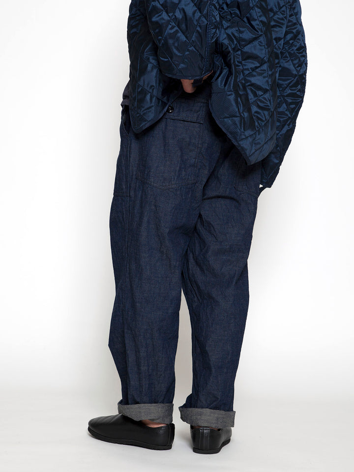FP001・"UTILITY SLACKS" / High Density Indigo Denim w/Black Stitch