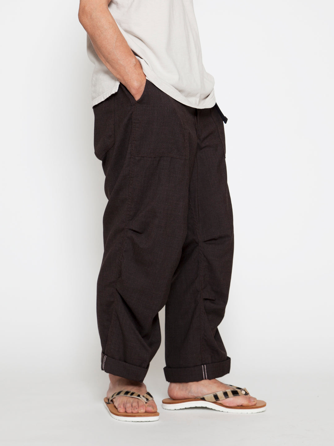 FP005E・"AGGRESSOR EASY SLACKS" / Wool Tropical Cloth - Brown