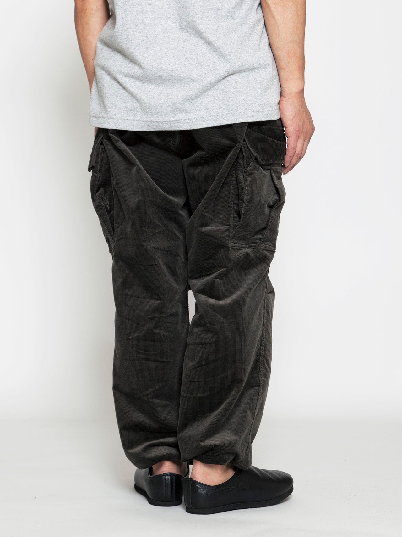 FP006E - FATIGUE SLACKS "JUNGLE EASY SLACKS" / Stretch Corduroy - Olive Green