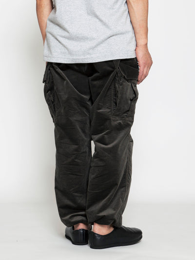 FP006E - FATIGUE SLACKS "JUNGLE EASY SLACKS" / Stretch Corduroy - Olive Green