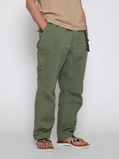 FP007E - FATIGUE SLACKS "EX-48 EASY SLACKS" / Nylon + Cotton Ripstop - Tropical Green