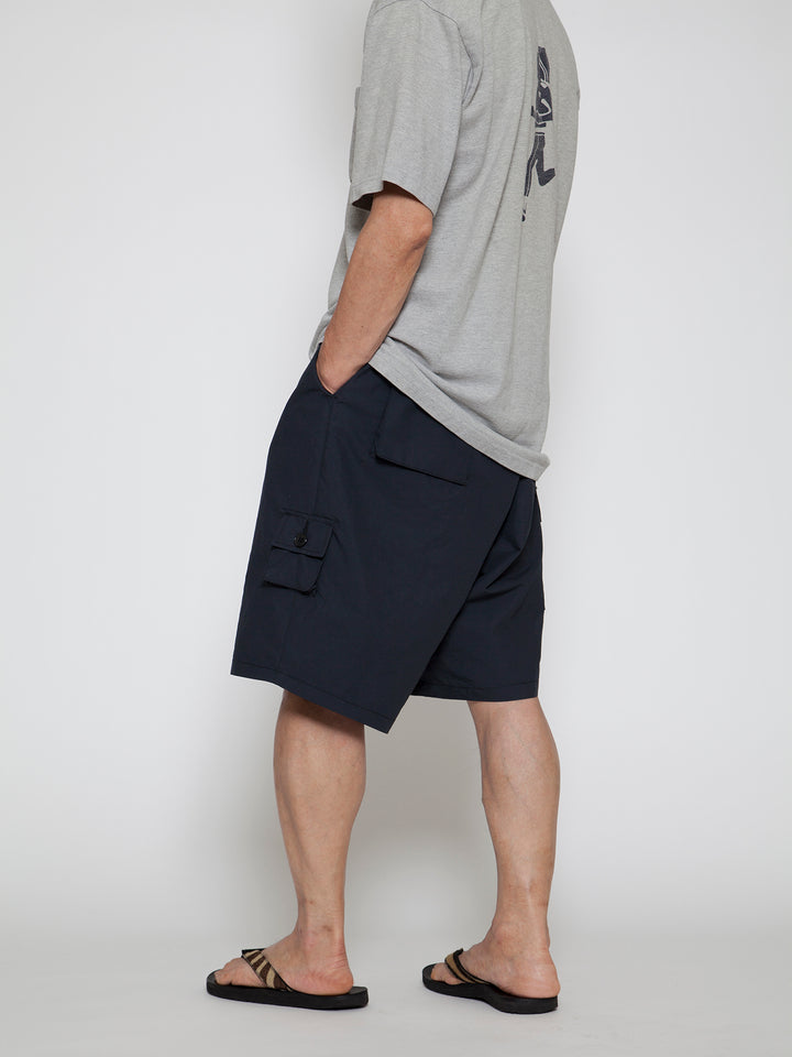 FP014E・"TIGER EASY SHORT SLACKS" / Polyester Ripstop - Black