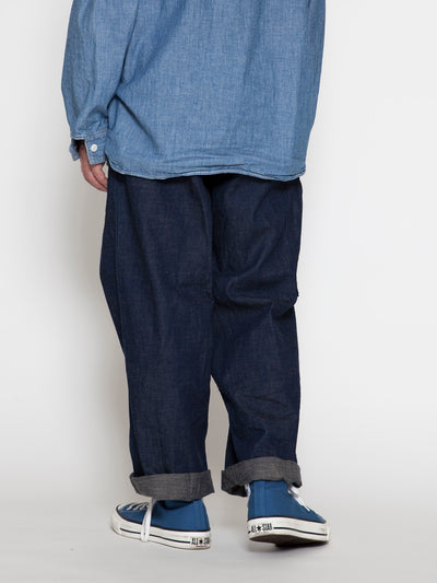 FP017 - FATIGUE SLACKS "UTILITY RM-43 SLACKS" / High Density Indigo Denim