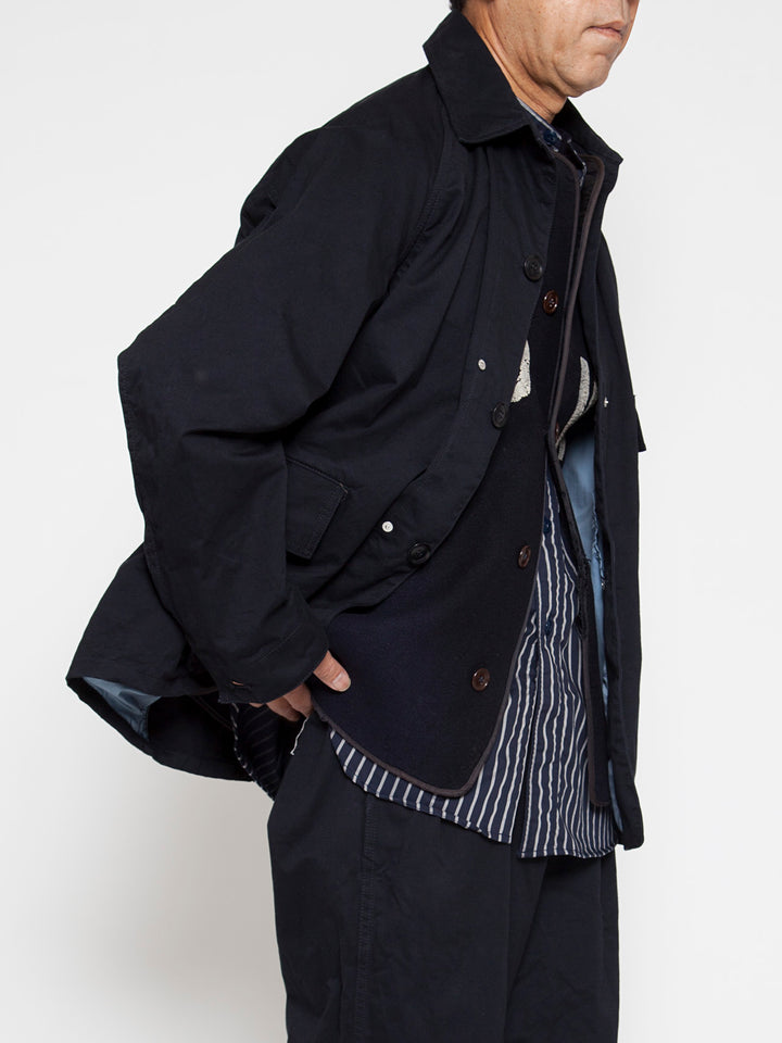 CJ001・Utility Game Jacket / TAKEYARI BIZEN #1 Twill - Midnight Navy