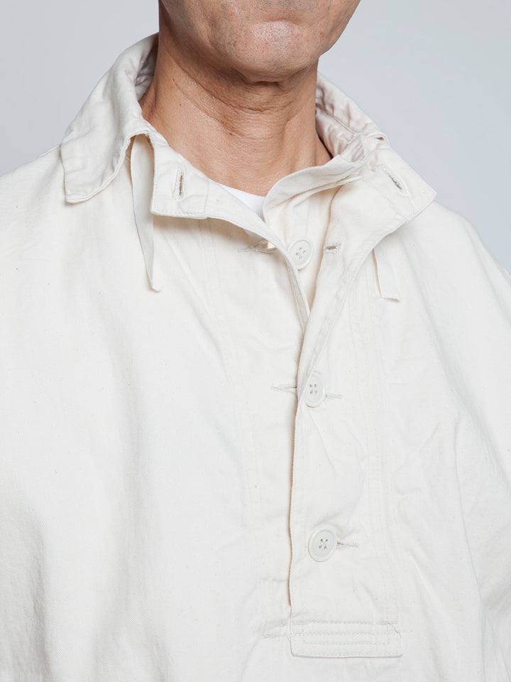 CJ003・Utility Navy Pullover Jacket / Natural Drill