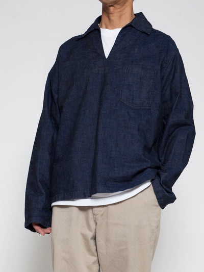 CJ005 - CORONA・Utility Sailor Jacket / 8.5oz High Density Indigo Denim