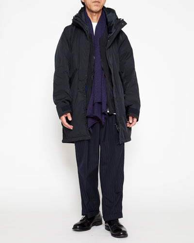 CJ008 - CORONA・G-1 Parka Coat / Ester Gabardine - Black