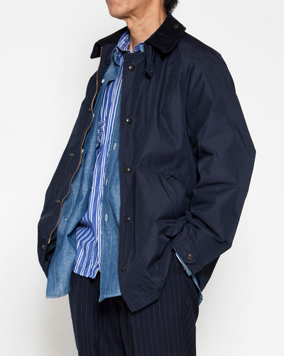 CJ054 - CORONA・A-2 Deck Jacket Long / Ester Gabardine - Navy