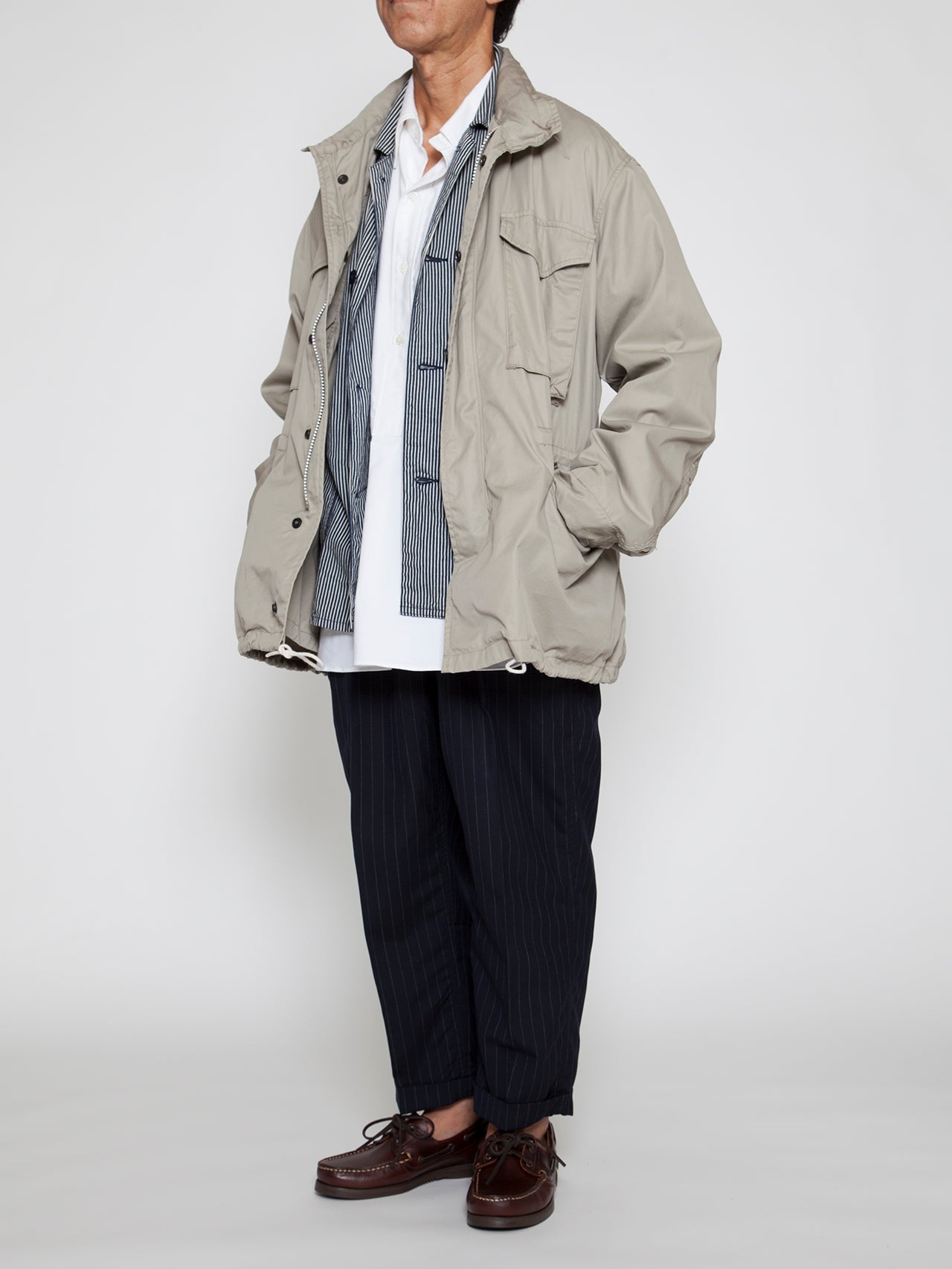 THE CORONA UTILITY - CJ112・M-65 Field Jacket / High Density Cotton Gabardine - Sand Beige