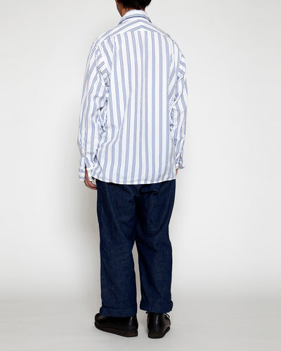 THE CORONA UTILITY・Hunter Hiker Jac Shirt / White × Blue