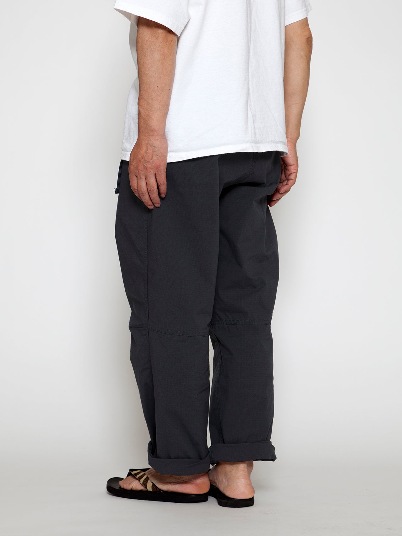 FP007E - FATIGUE SLACKS "EX-48 EASY SLACKS" / Nylon + Cotton Ripstop - Charcoal