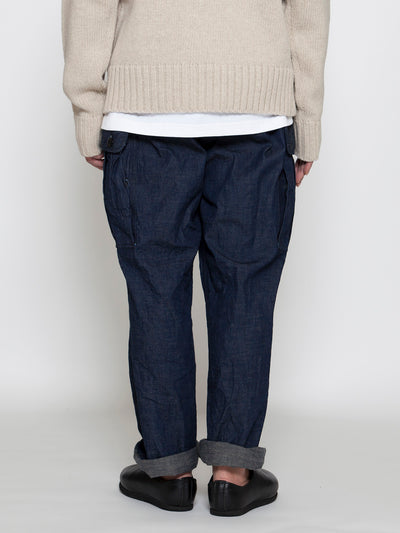 FP013 - FATIGUE SLACKS "VIETNAM SLACKS" / 8.5oz High Density Indigo Denim
