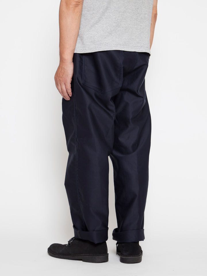 FP016・"SEAMANS SLACKS" / Giza Cotton Moleskin - Navy