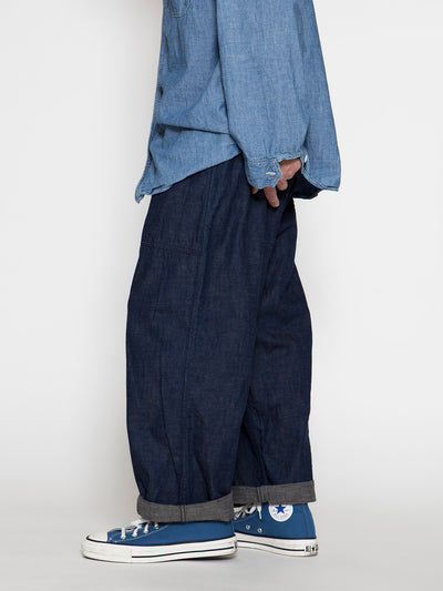FP017 - FATIGUE SLACKS "UTILITY RM-43 SLACKS" / High Density Indigo Denim