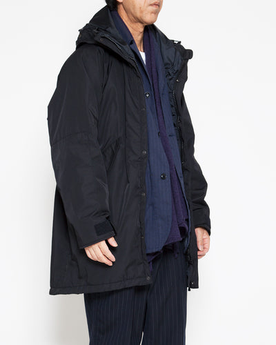 CJ008 - CORONA・G-1 Parka Coat / Ester Gabardine - Black
