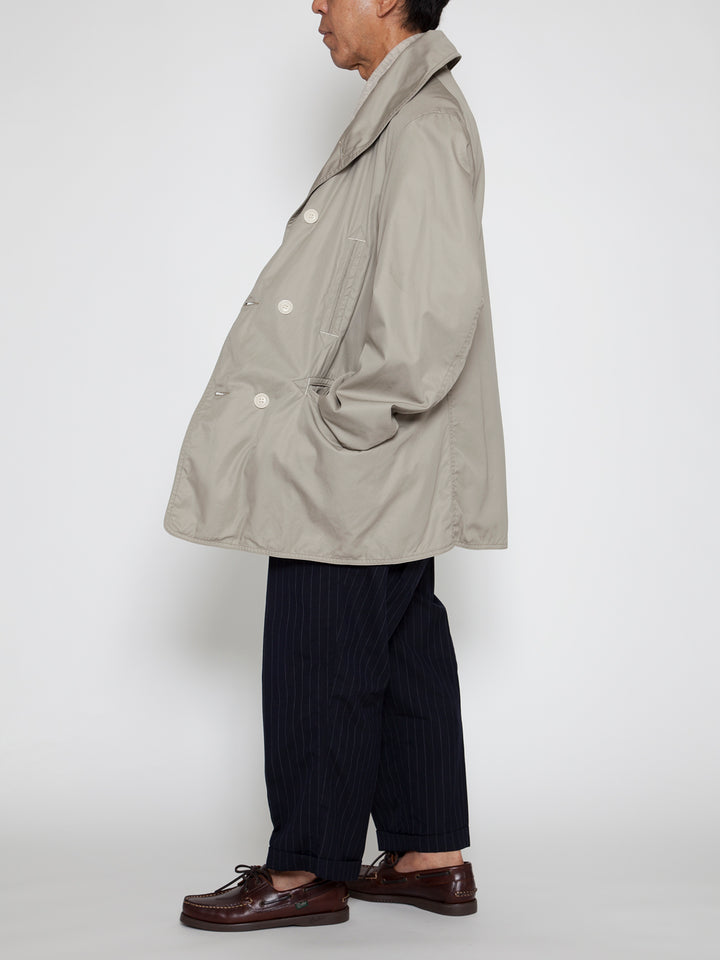 CJ009・Utility Mackinaw Coat / High Density Cotton Gabardine - Sand Beige