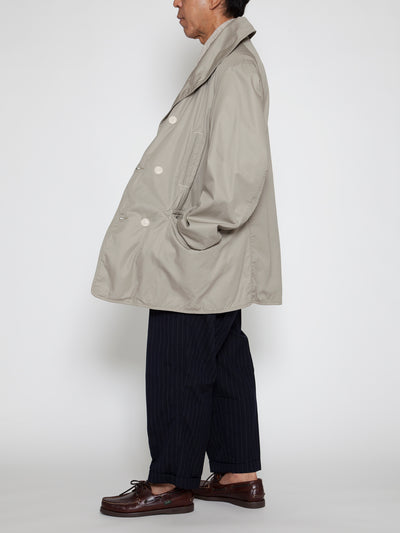 CJ009 - CORONA・Utility Mackinaw Coat / High Density Cotton Gabardine - Sand Beige