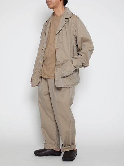CJ034 - CORONA・Utility Work Coat / High Density Chambray Gabardine - Beige