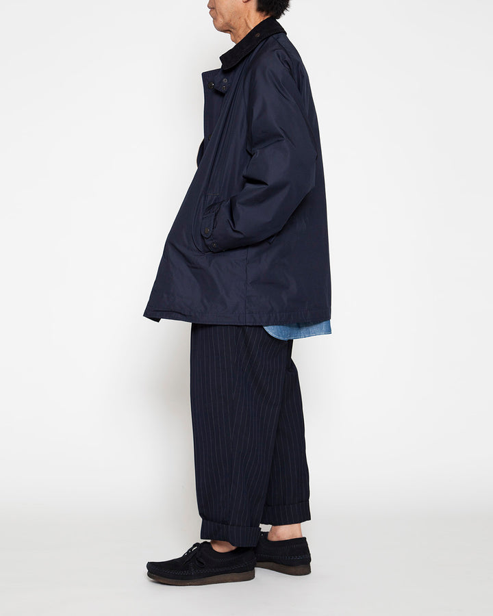 THE CORONA UTILITY - CJ054・A-2 Deck Jacket Long / Ester Gabardine - Navy