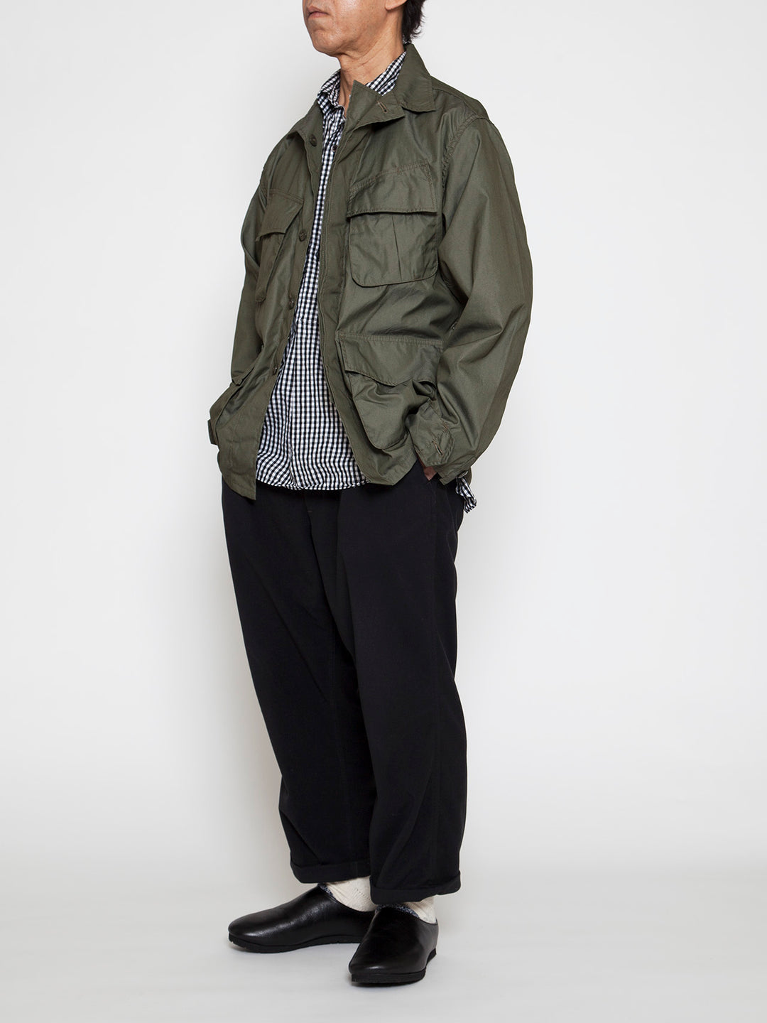 CJ096・Jungle Jacket / USMC M-51 NYCO Blocks - OD