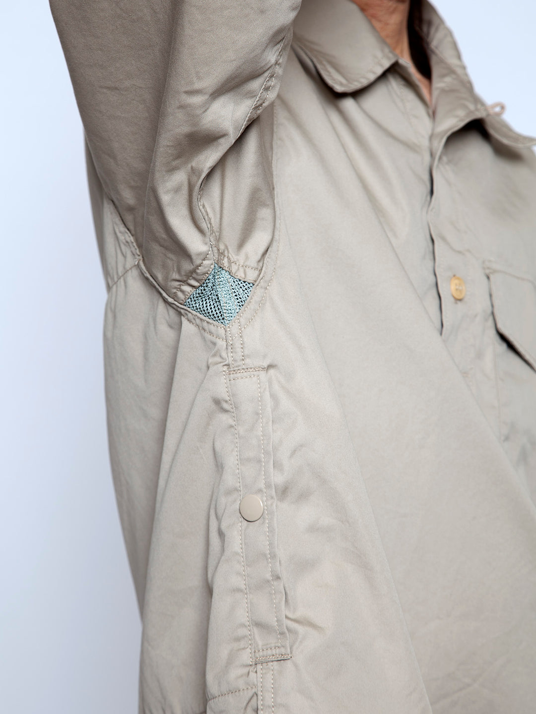 THE CORONA UTILITY - CS008・Utility Pullover Stream Shirt / USMC M-51 NYCO Blocks - Beige