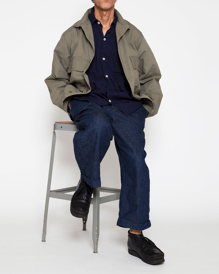 CS022・Navy Utility Jac Shirt / Olive Green