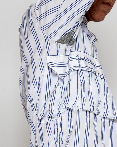 THE CORONA UTILITY・Hunter Hiker Jac Shirt / White × Blue
