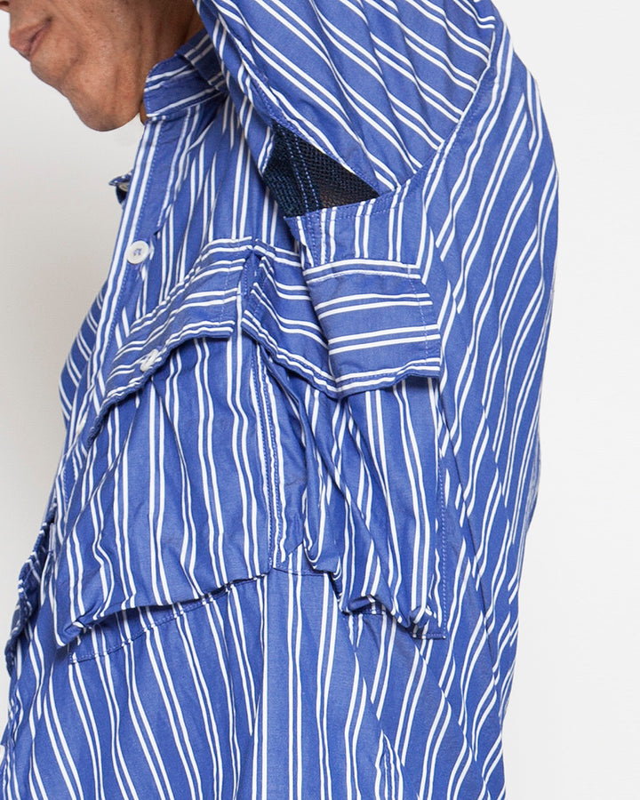 CS081・Hunter Hiker Jac Shirt / Blue × White