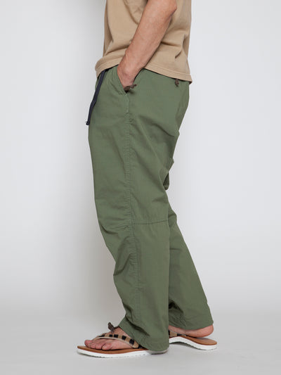 FP007E - FATIGUE SLACKS "EX-48 EASY SLACKS" / Nylon + Cotton Ripstop - Tropical Green