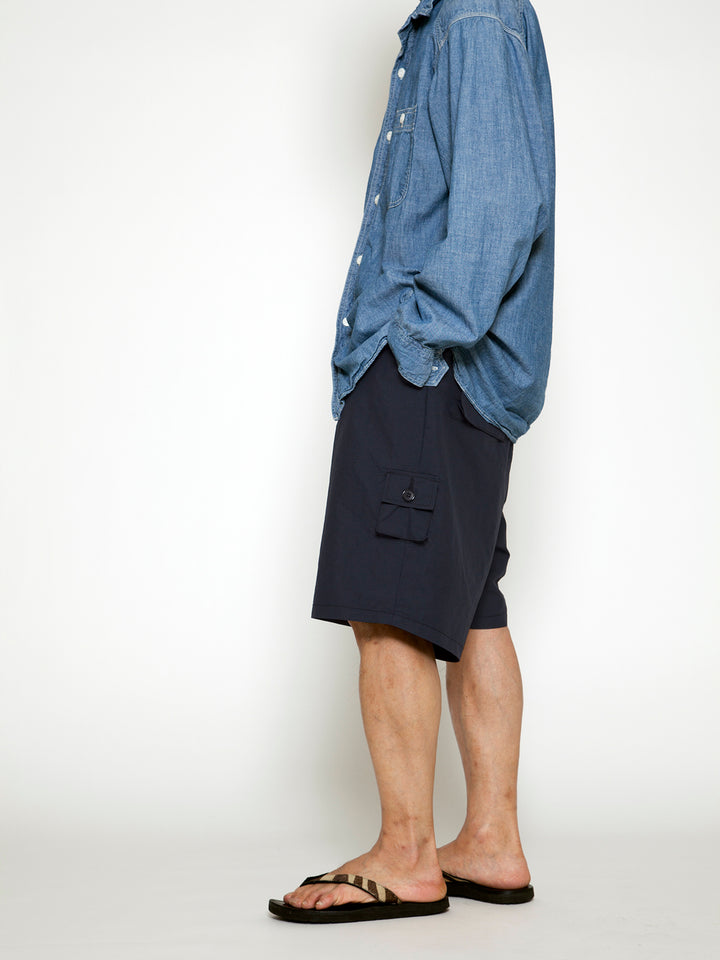 FP014E・"TIGER EASY SHORT SLACKS" / Polyester Ripstop - Black