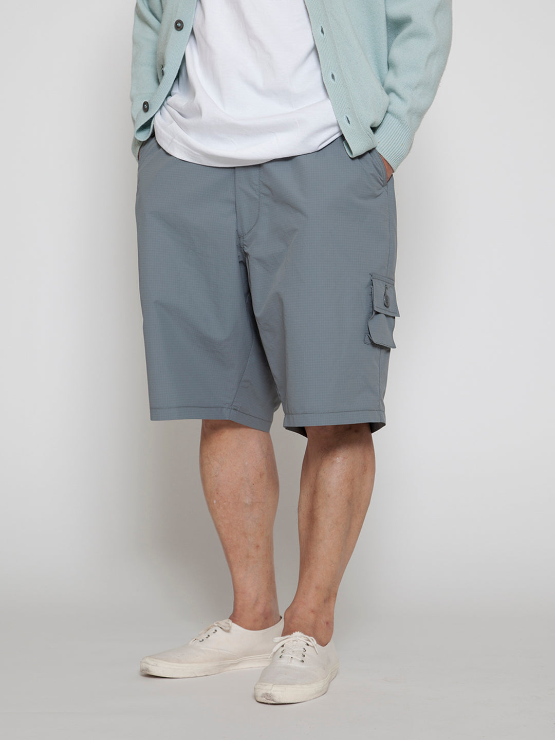 FATIGUE SLACKS - FP014E・"TIGER EASY SHORT SLACKS" / Polyester Ripstop - Light Grey