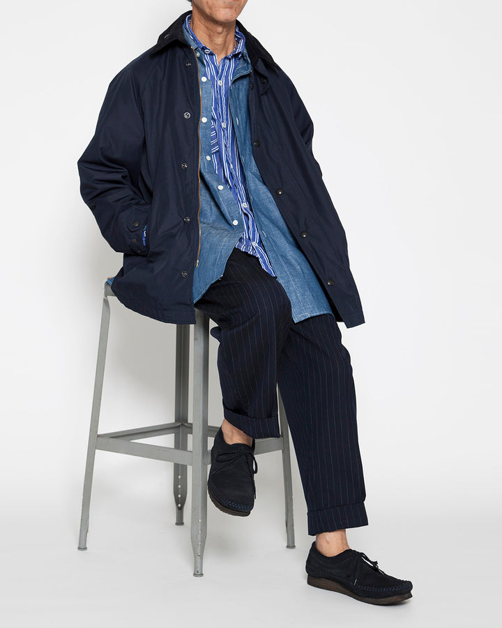 THE CORONA UTILITY - CJ054・A-2 Deck Jacket Long / Ester Gabardine - Navy