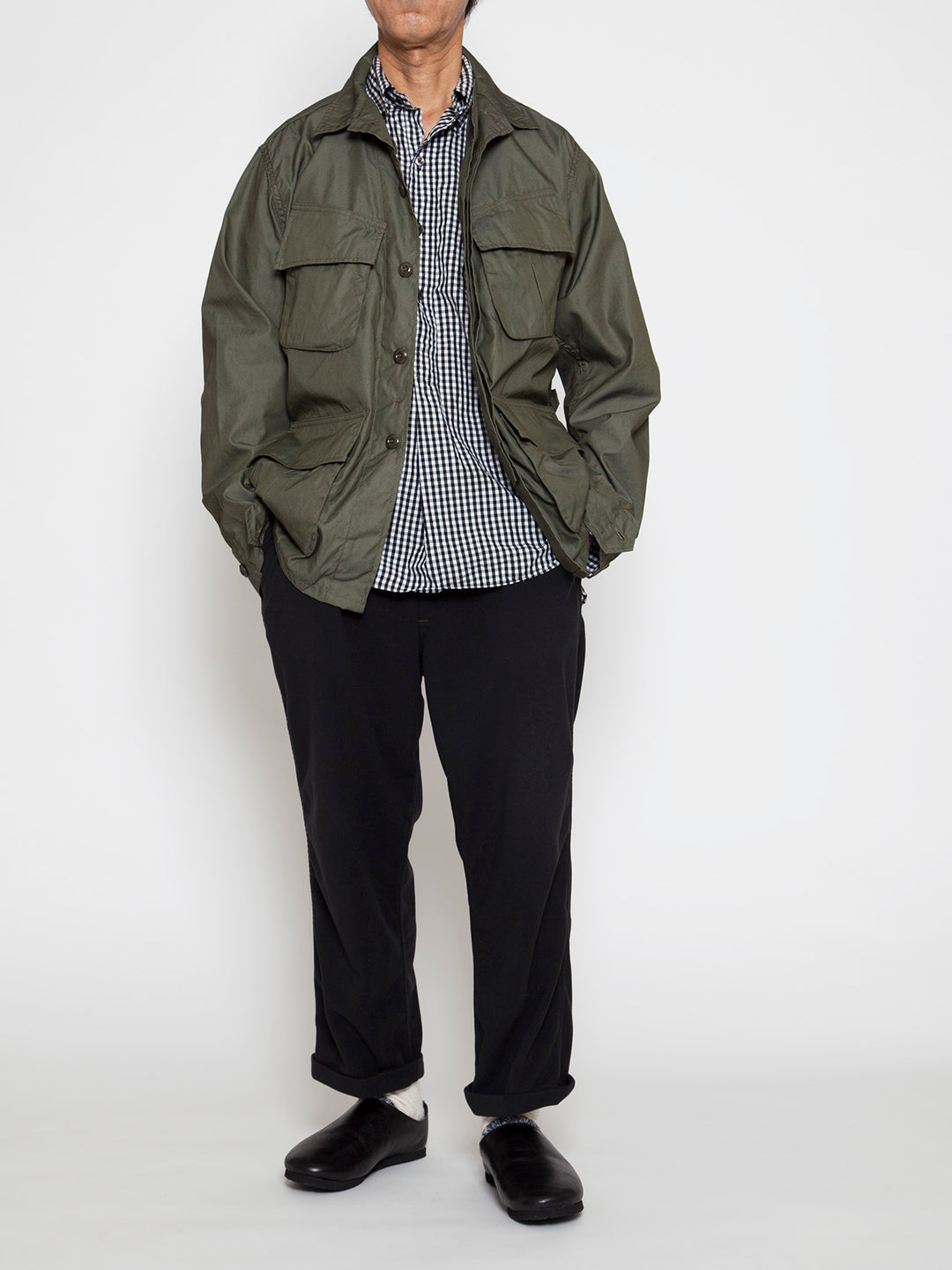 THE CORONA UTILITY - CJ096・Jungle Jacket / USMC M-51 NYCO Blocks - OD