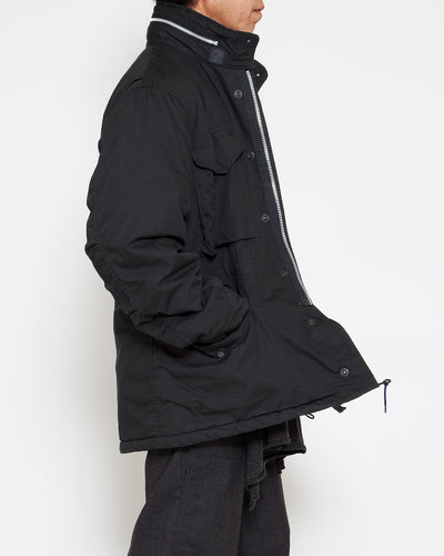 CJ112 - A-1 CLOTHING × THE CORONA UTILITY・M-65 Field Jacket / GI-Poplin × POLARTEC ALPHA - Black