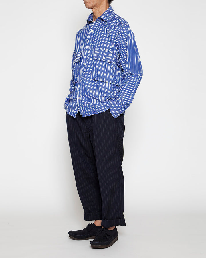CS081・Hunter Hiker Jac Shirt / Blue × White