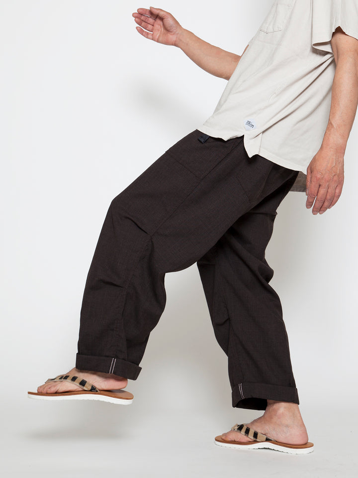 FP005E・"AGGRESSOR EASY SLACKS" / Wool Tropical Cloth - Brown