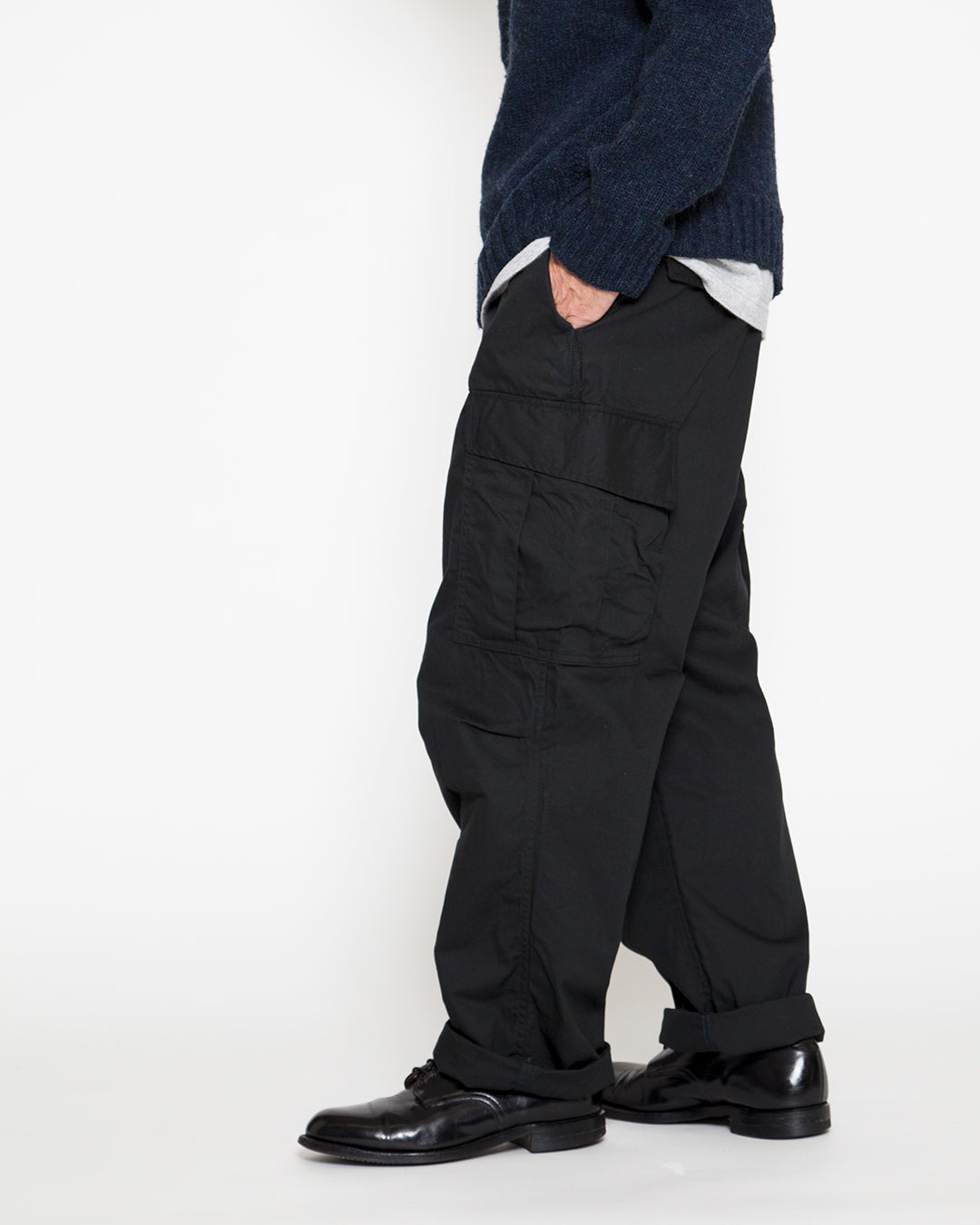 FP006E - A-1 CLOTHING × FATIGUE SLACKS "JUNGLE EASY SLACKS" / GI Poplin - Black