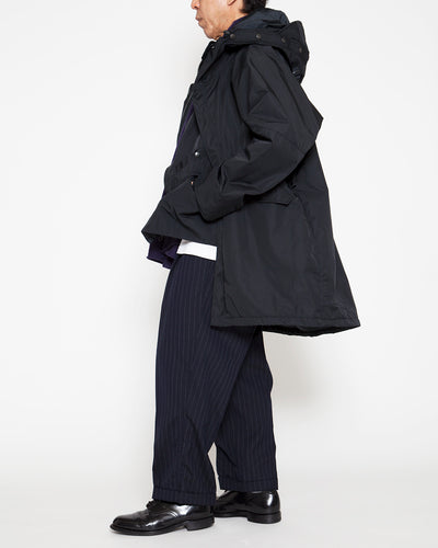 CJ008 - CORONA・G-1 Parka Coat / Ester Gabardine - Black