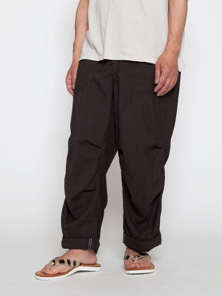 FP005E・"AGGRESSOR EASY SLACKS" / Wool Tropical Cloth - Brown