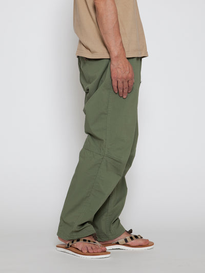 FP007E - FATIGUE SLACKS "EX-48 EASY SLACKS" / Nylon + Cotton Ripstop - Tropical Green