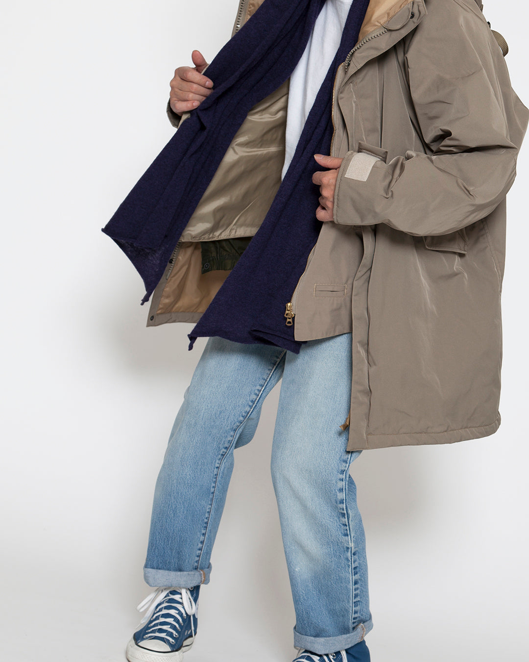 CJ008 - CORONA・G-1 Parka Coat / Ester Gabardine - Beige