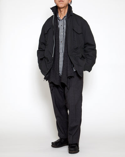 CJ112 - A-1 CLOTHING × THE CORONA UTILITY・M-65 Field Jacket / GI-Poplin × POLARTEC ALPHA - Black
