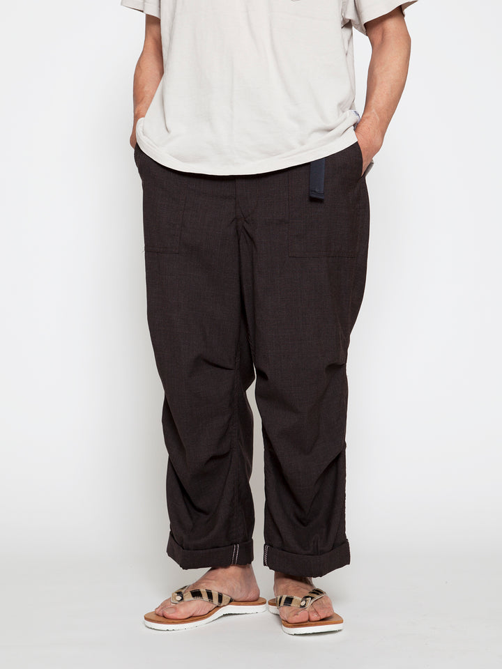 FATIGUE SLACKS - FP005E・"AGGRESSOR EASY SLACKS" / Wool Tropical Cloth - Brown