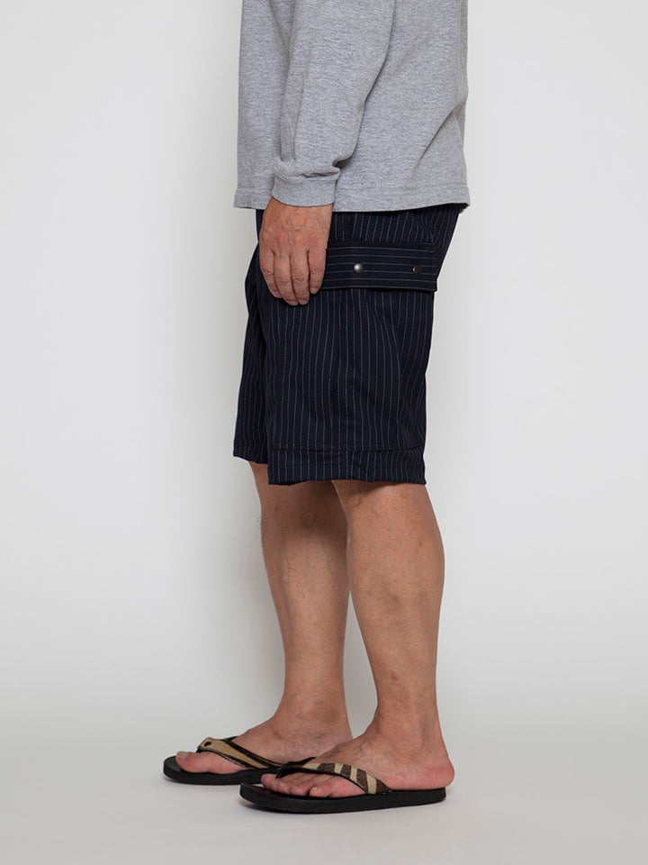 FP009・"M-51 SHORT SLACKS" / TR Oxford - Navy Stripe